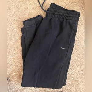 TNA Aritzia Sweat-fleece Boyfriend Fit Joggers|Size Small|Black